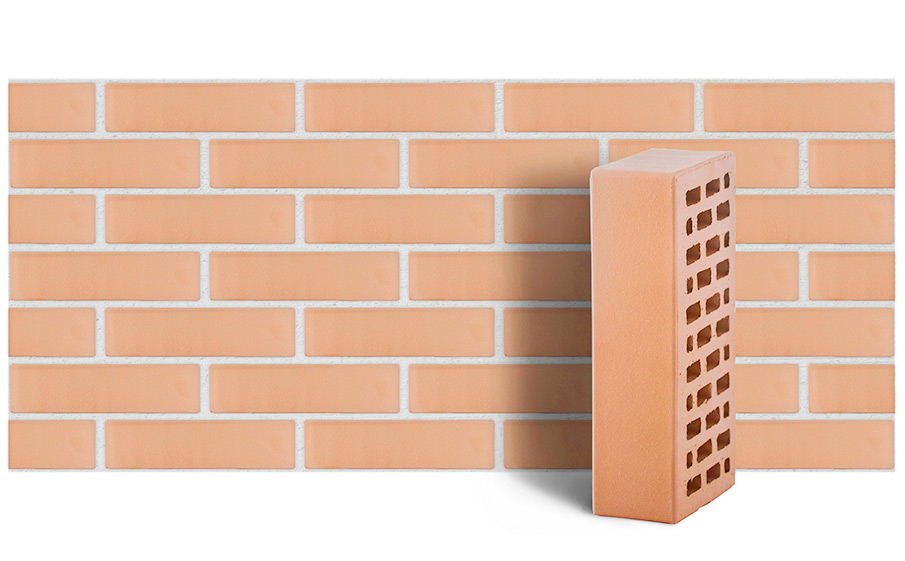 Кирпич ЛСР пустотелый слоновая кость гладкий М175 250*120*65 мм