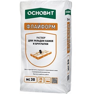 Раствор для укладки камня с одновременной расшивкой шва Флайформ MC30 023, графит